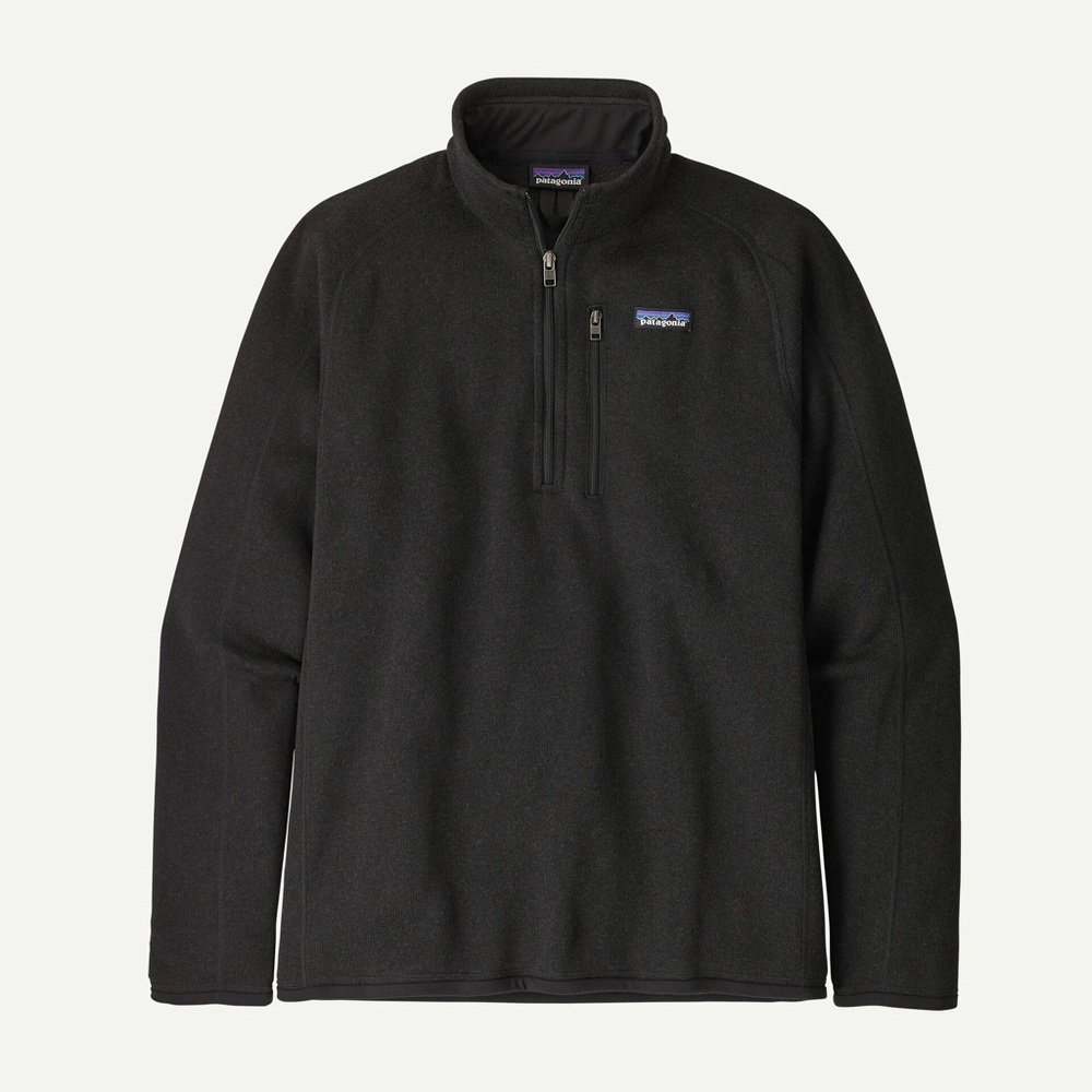 Patagonia Men's Better Sweater® 1/4-Zip Fleece in Black Size M
